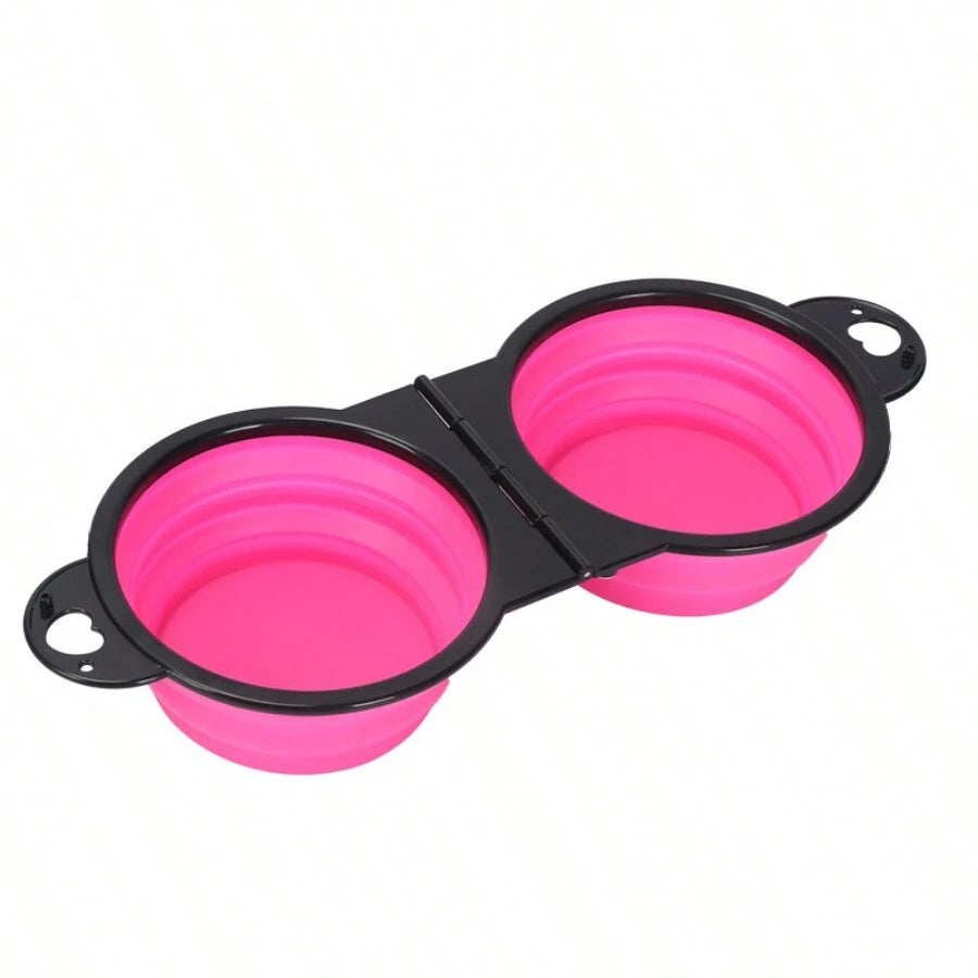 2-in-1 Foldable Dual Feeding, Drinking Bowl