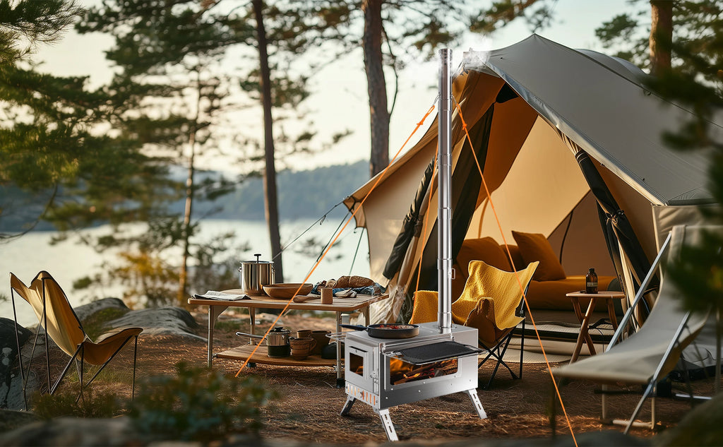 Portable Hot Tent Wood Burning Stove