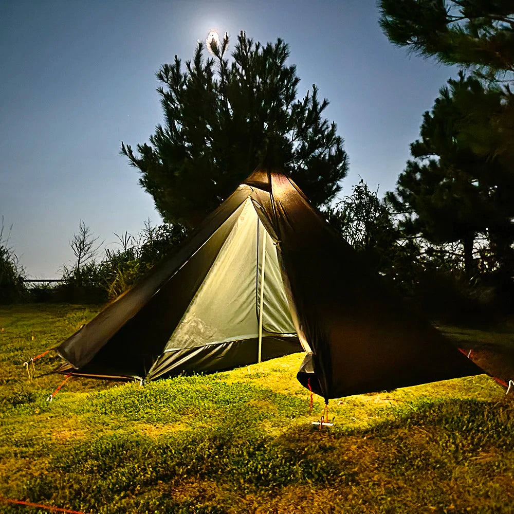 1-Person Camping Hot Tent with Chimney