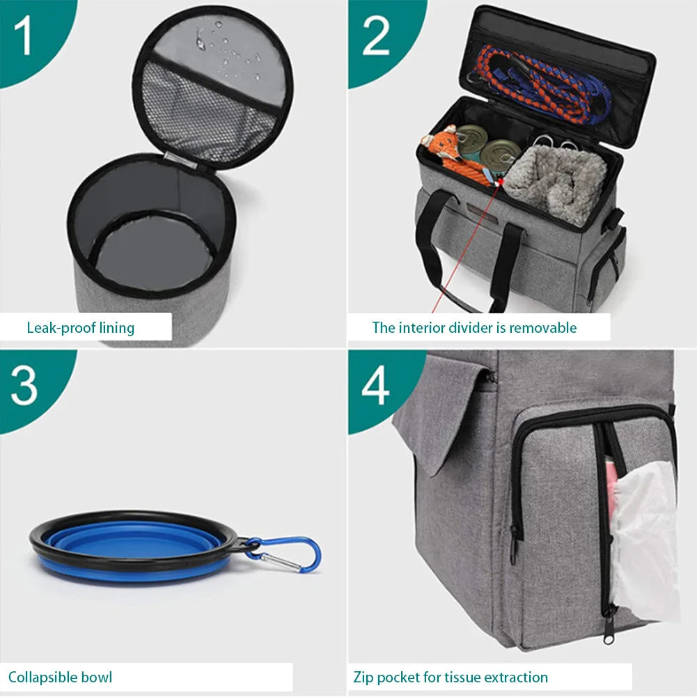 Dog Travel Bag Organizer