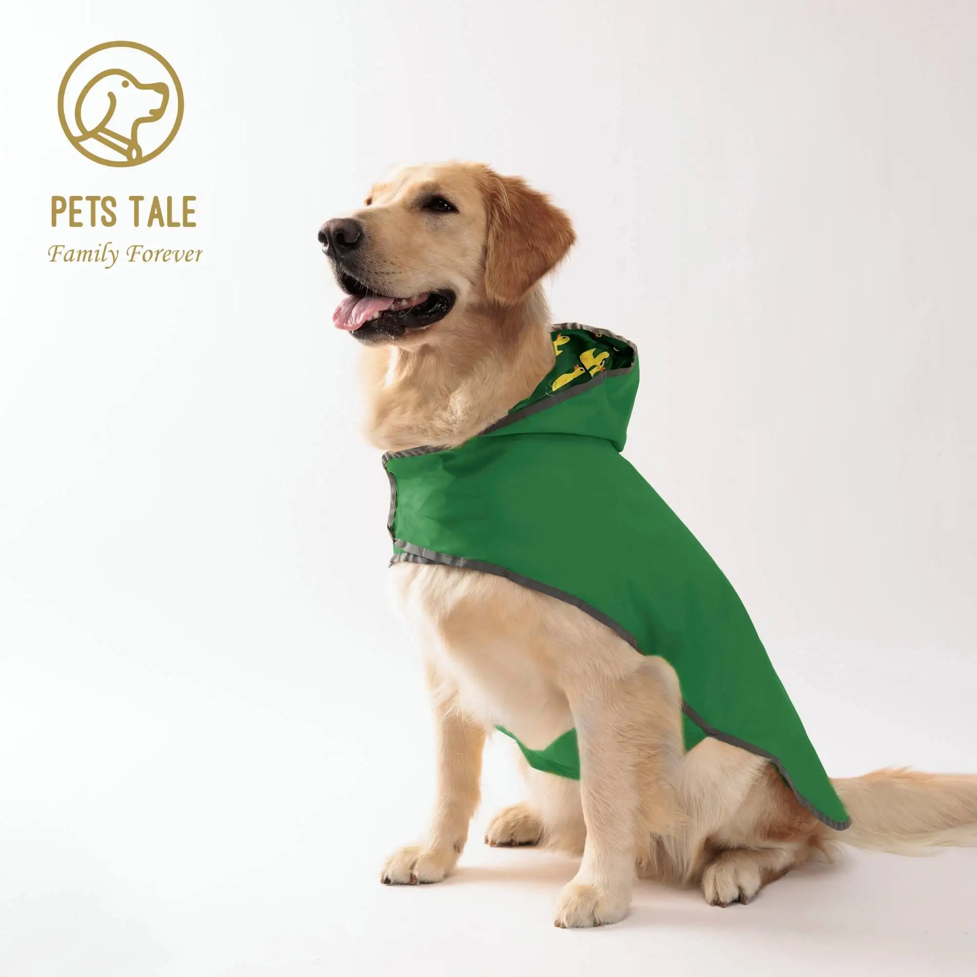 Dog Raincoat: Dual-sided Waterproof Coat with Velcro Closure