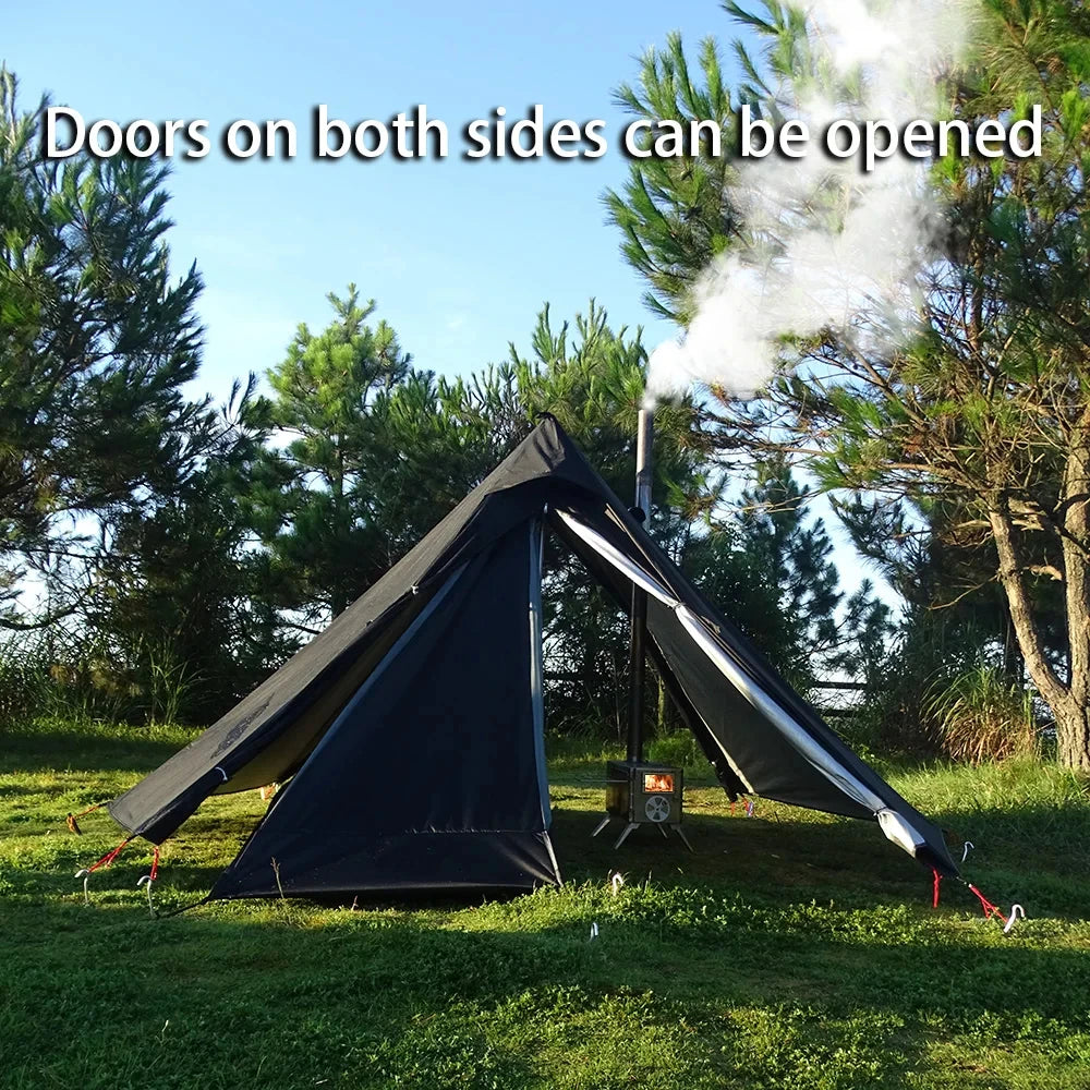 1-Person Camping Hot Tent with Chimney