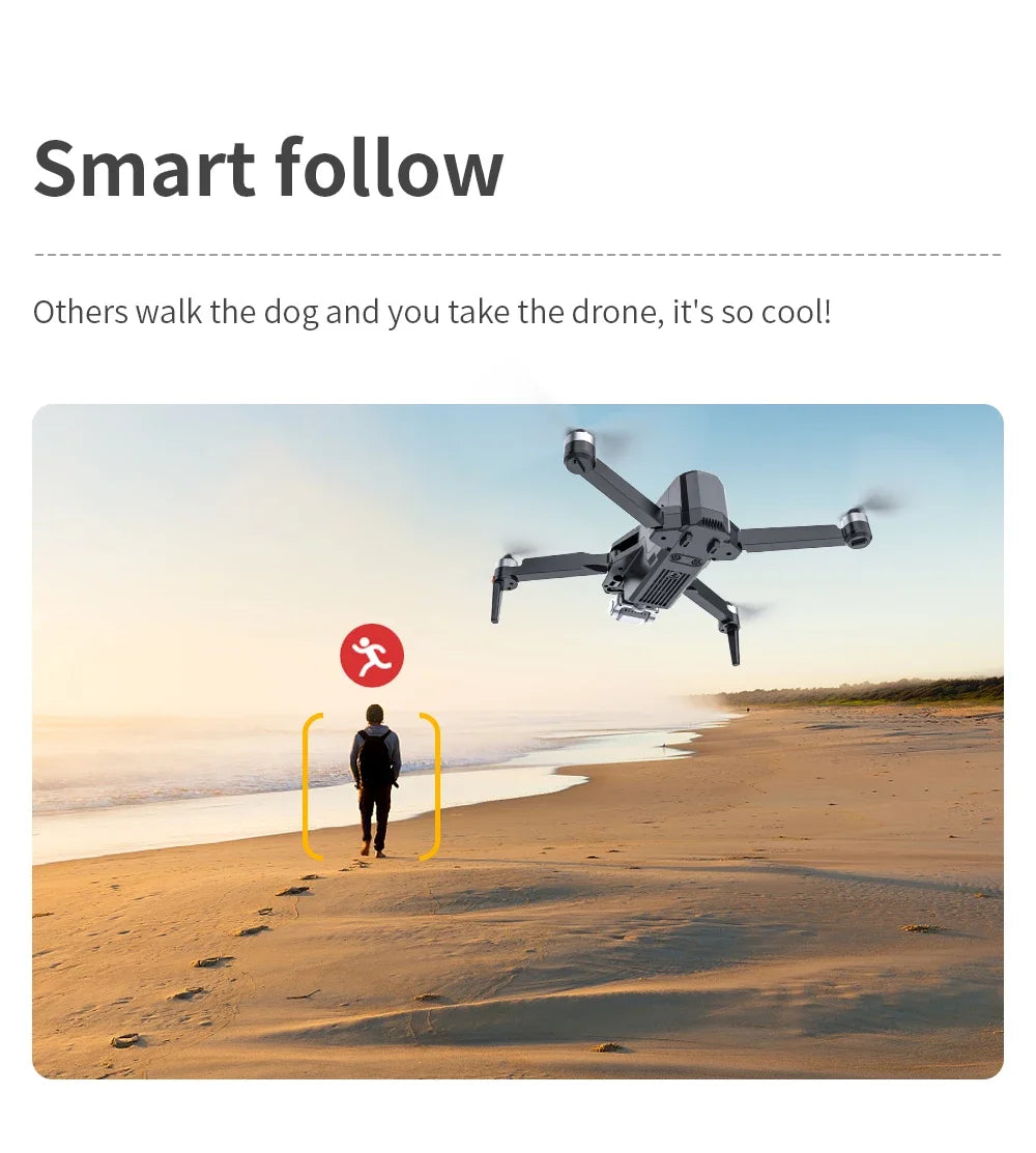 4K GPS Drone with Obstacle Avoidance & 3-Axis Gimbal - 5km Range