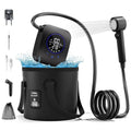 Portable Electric Heating Camping Shower with 5 Gallon Bucket