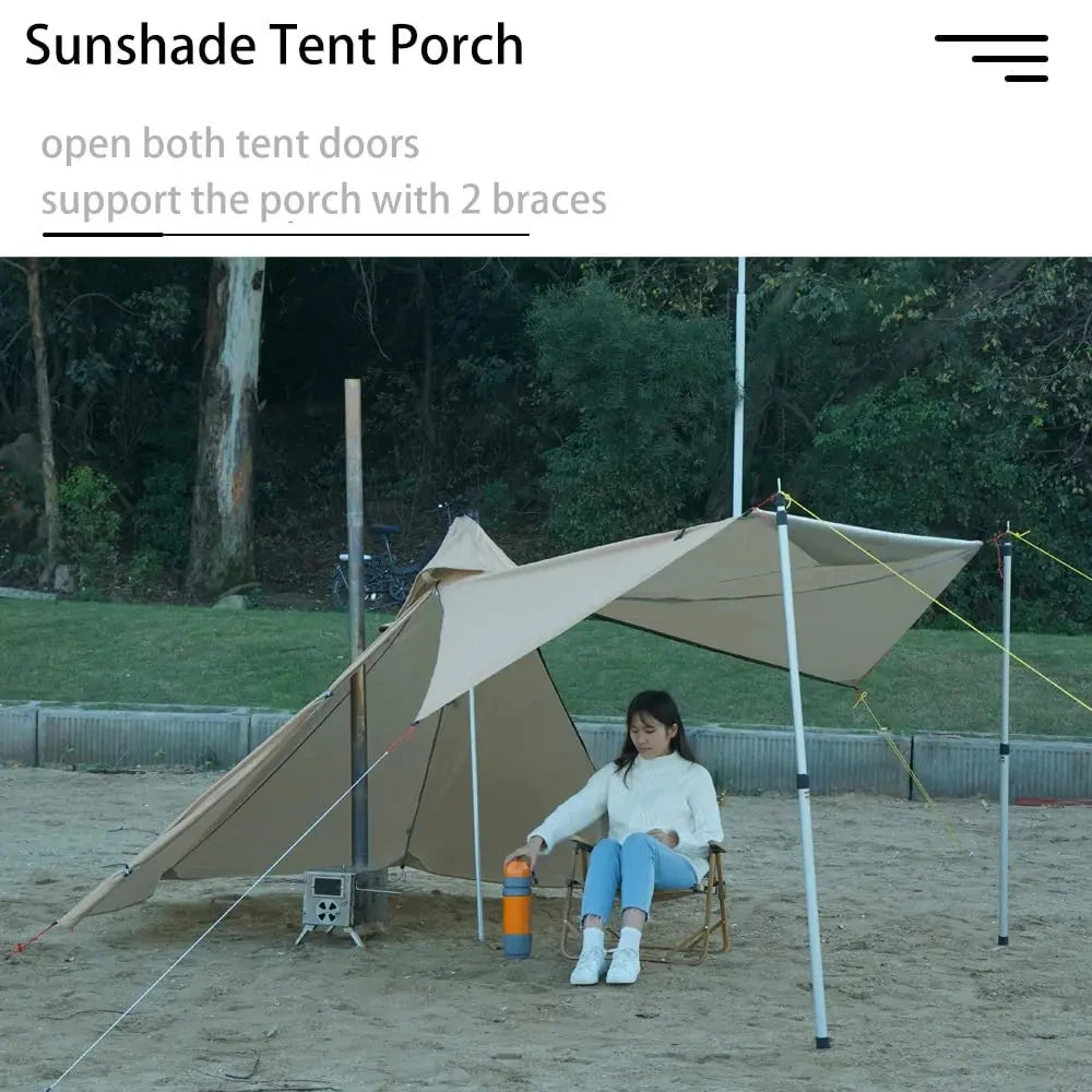 1-Person Camping Hot Tent with Chimney