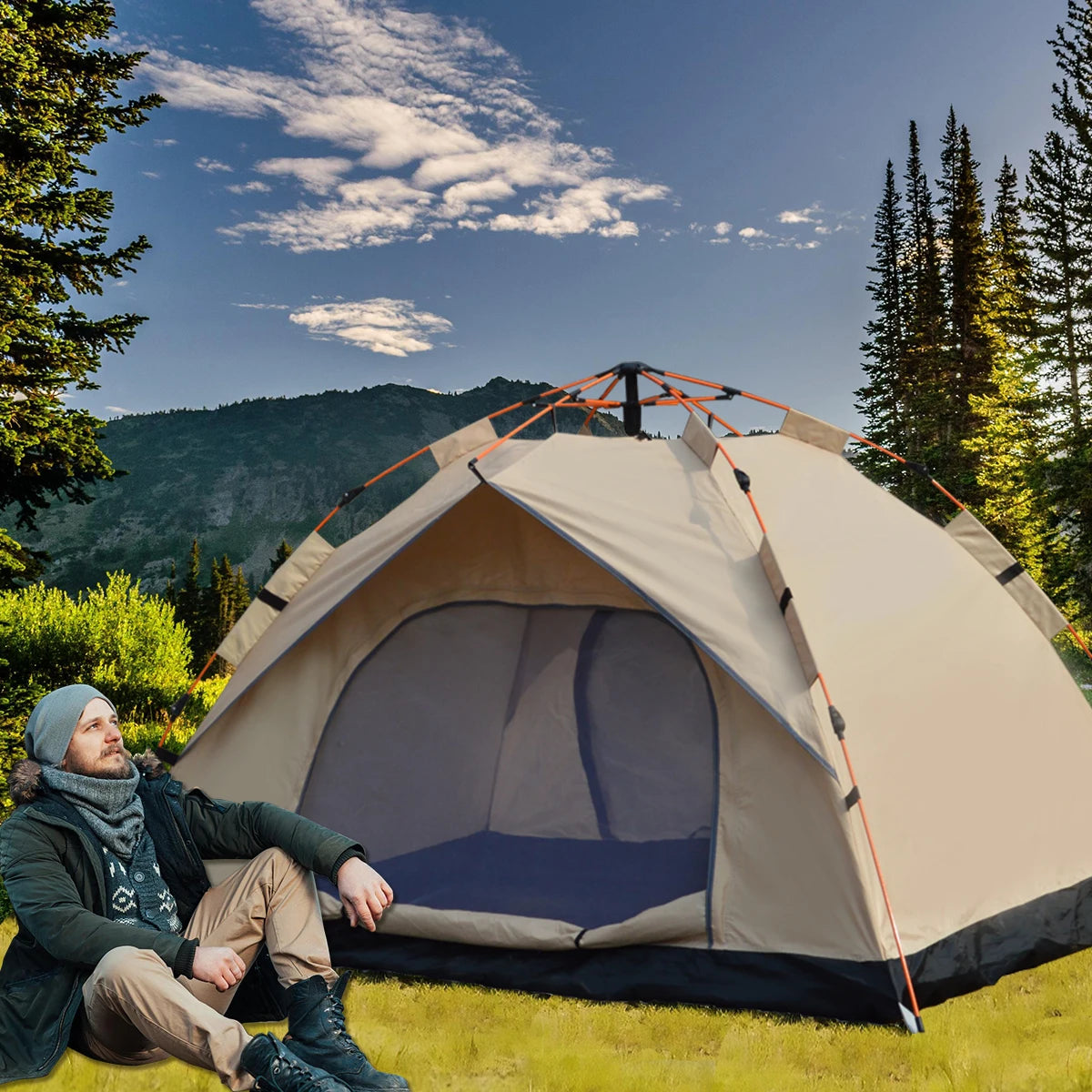 1 Person Automatic Quick-opening Tent