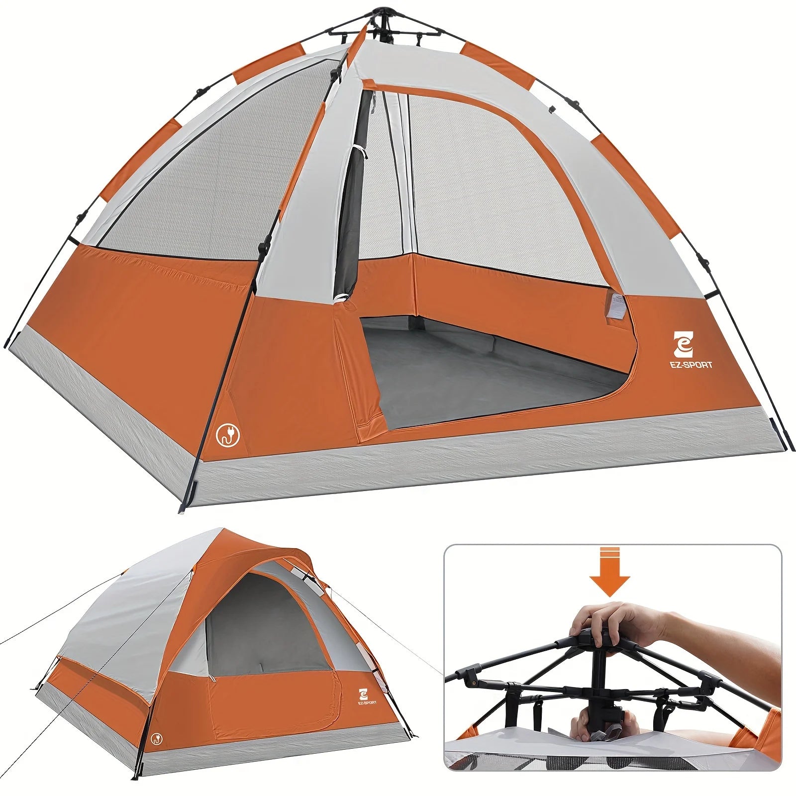 Pop Up Camping Tent - 4 Person Instant Easy Set Up
