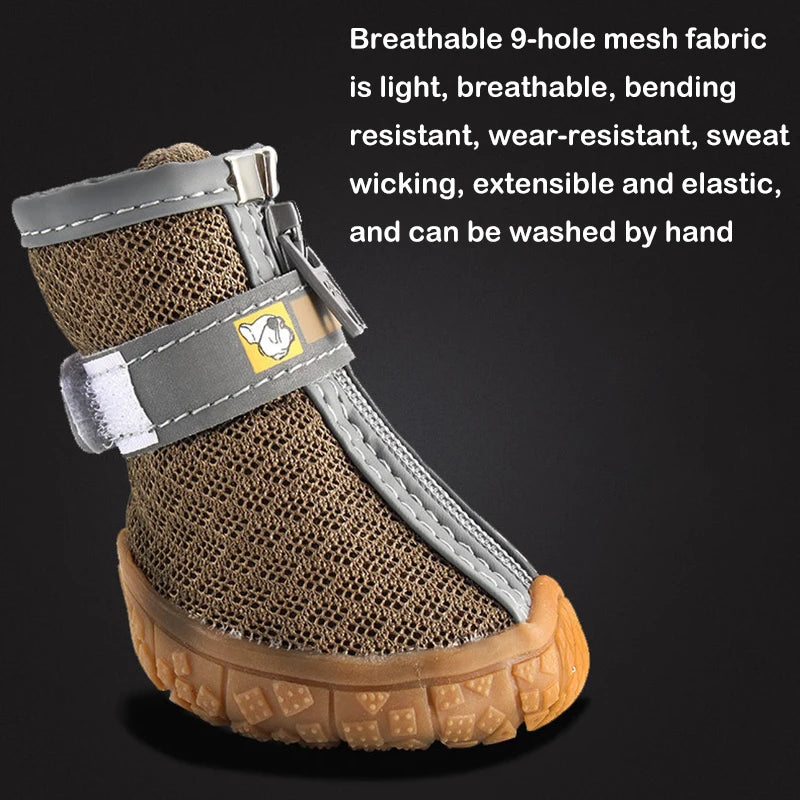Dog Booties, Thick Sole, Plush Lined, Breathable Paw Protection