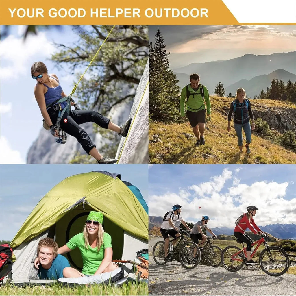 Outdoor Survival Tool Set - Multifunctional Supplies with First Aid Kit