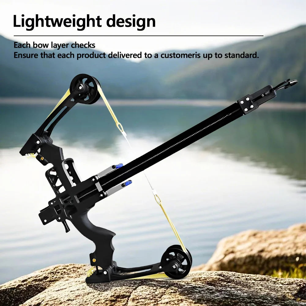 Metal Compound Bow with Green Light Sighting
