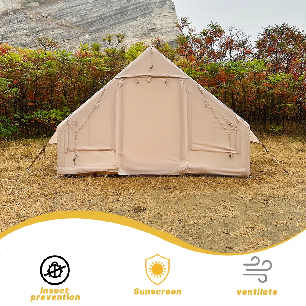 4-8 Person Inflatable Luxury Tents with Stove Plug