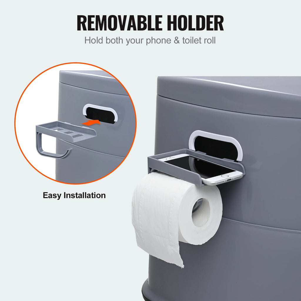 Portable Travel Toilet with Detachable Inner Bucket