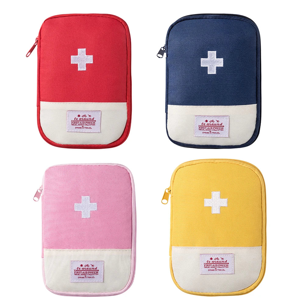 Portable First-Aid Pouch - Compact Emergency Medical Kit for Outdoor Adventures
