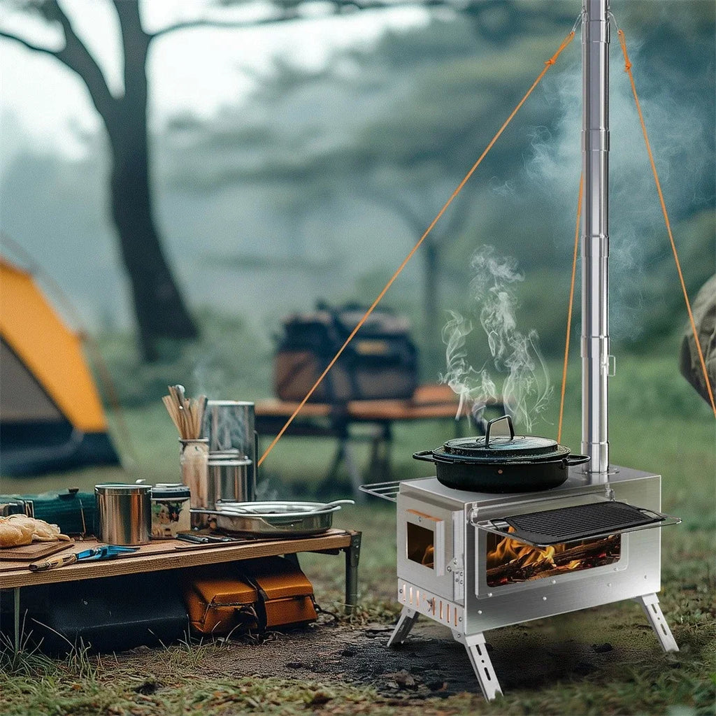 Portable Hot Tent Wood Burning Stove