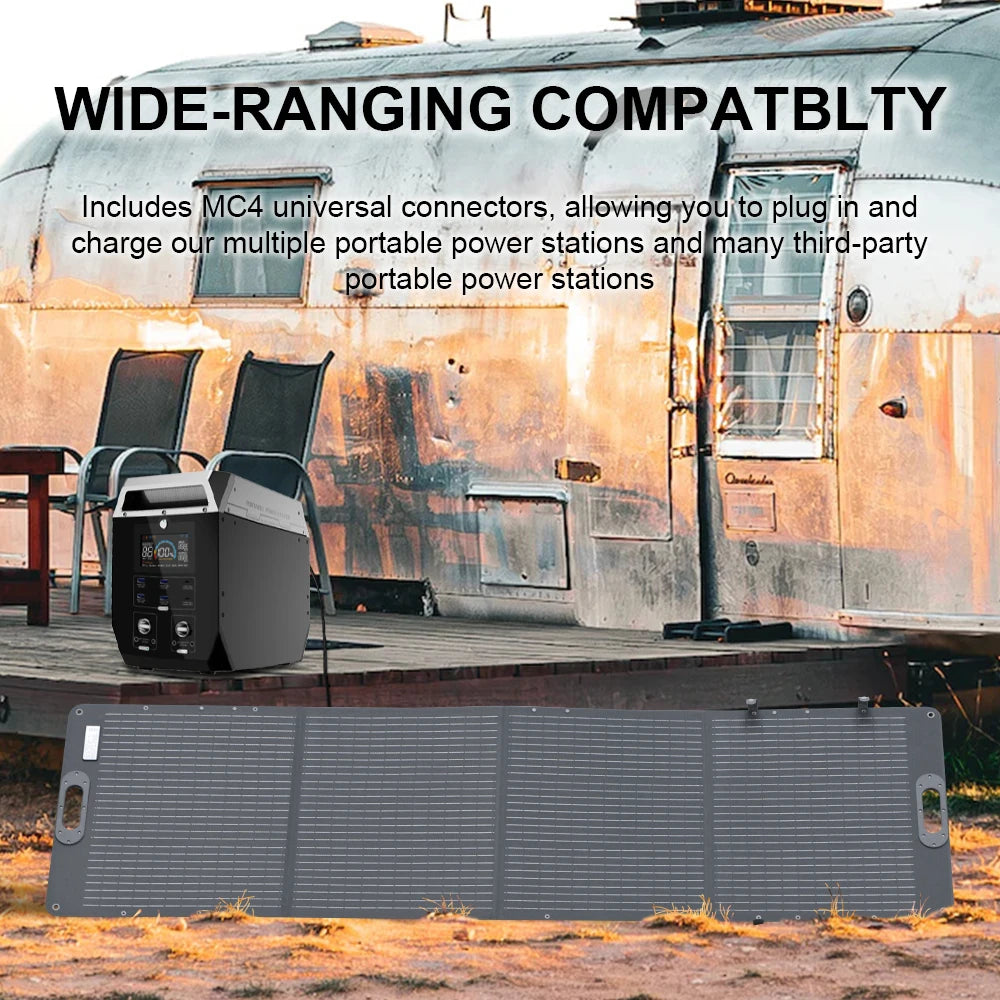 Portable Foldable Solar Panel - Compact Solar Charger for Camping & Off-Grid Power