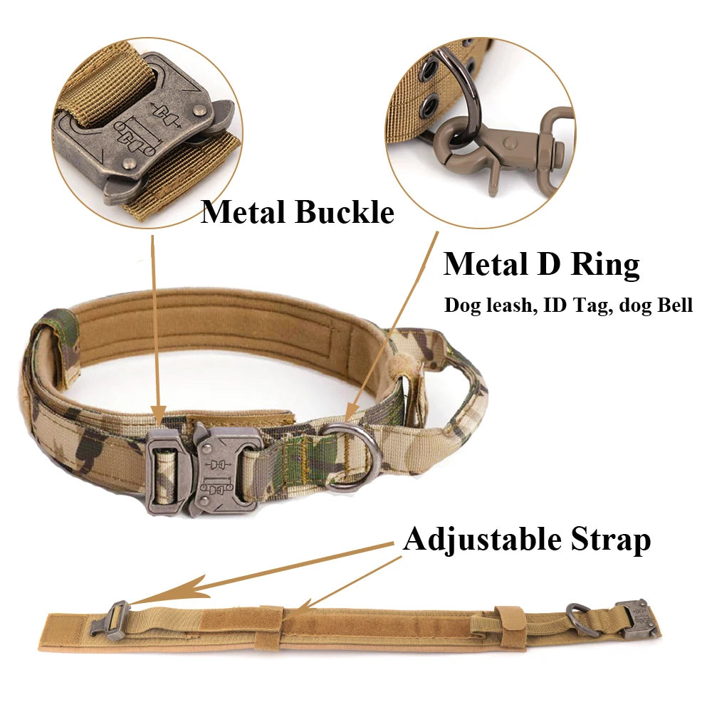 Tactical Harness Collar Leash Set (S/M) - Complete Training System for Small & Medium Dogs