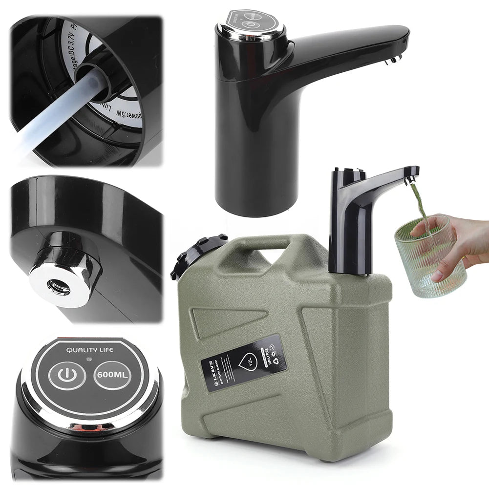 Rechargeable Portable Water Dispenser for Outdoor Camping